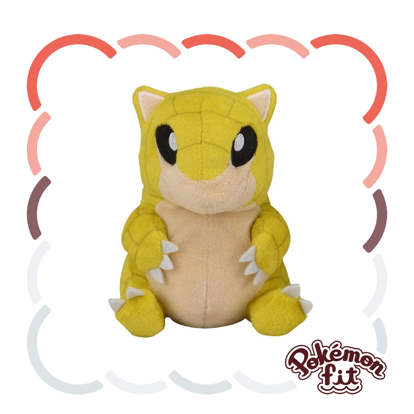 Pokémon Fit Sandshrew — Pelúcia Pokémon Center