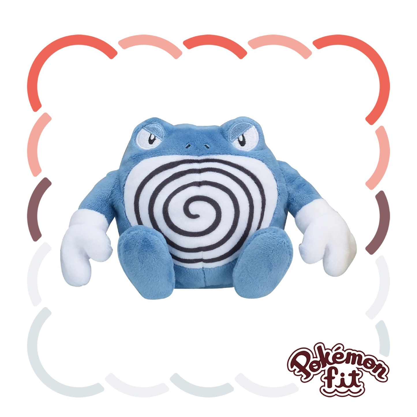 Pokémon Fit Poliwrath — Pelúcia Pokémon Center