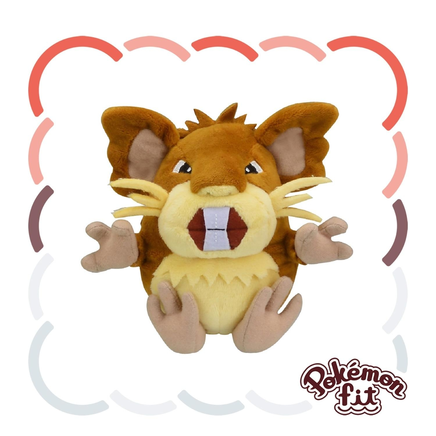 Pokémon Fit Raticate — Pelúcia Pokémon Center