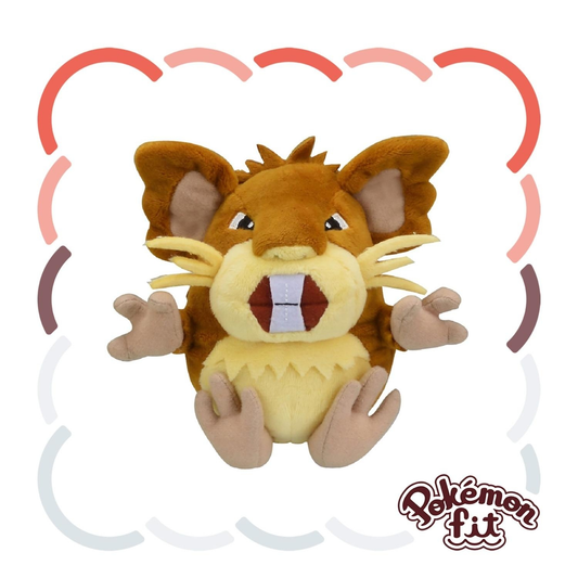 Pokémon Fit Raticate — Pelúcia Pokémon Center