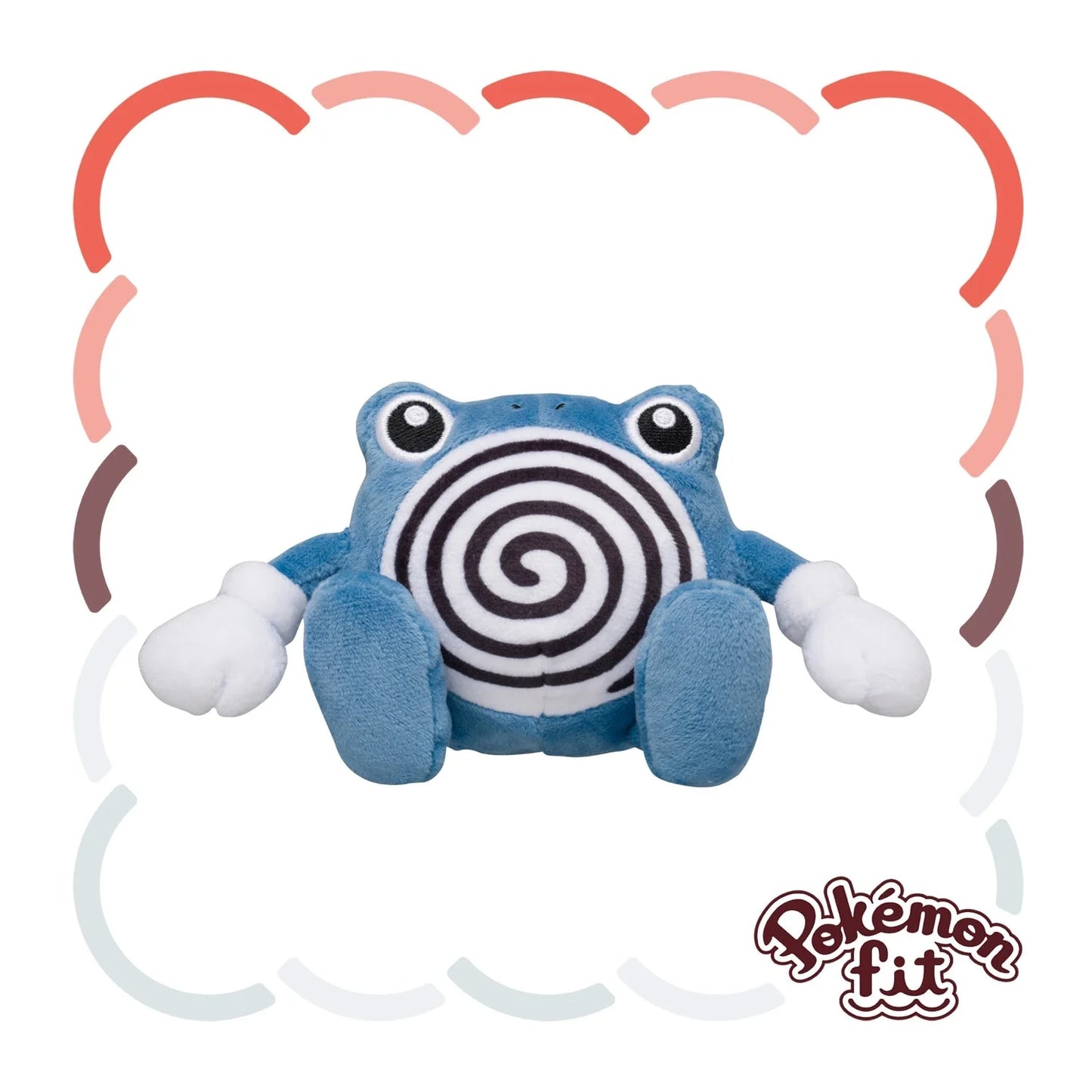 Pokémon Fit Poliwhirl — Pelúcia Pokémon Center