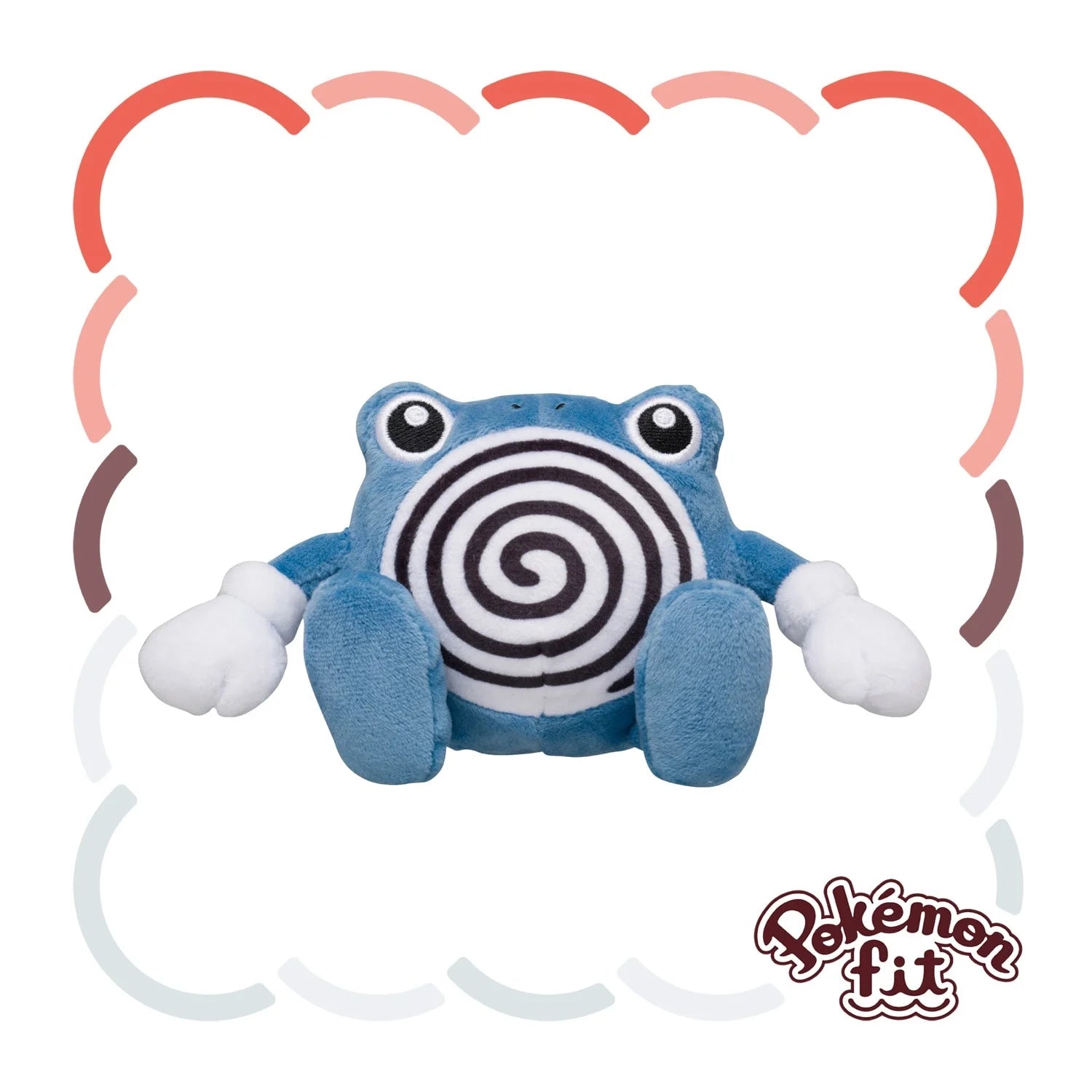 Pokémon Fit Poliwhirl — Pelúcia Pokémon Center