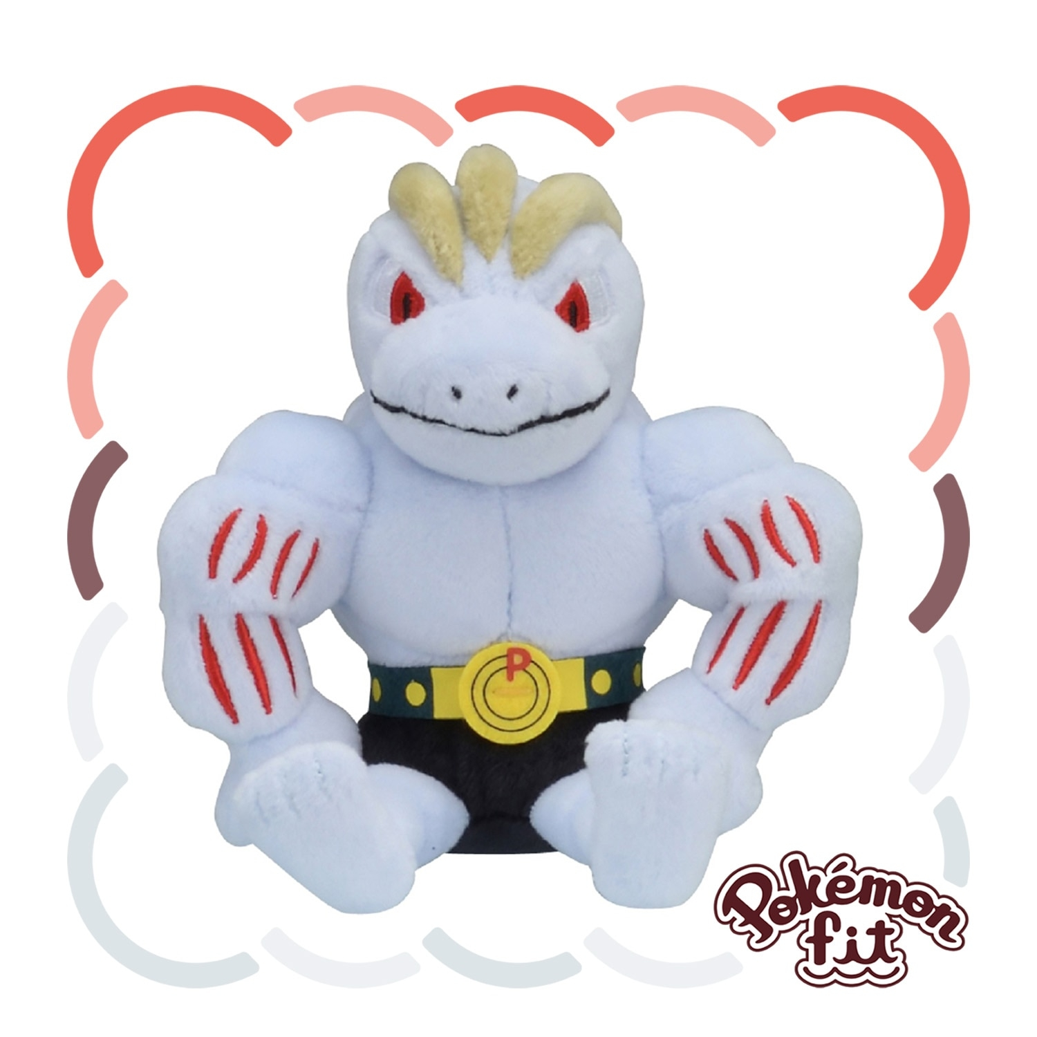 Pokémon Fit Machoke — Pelúcia Pokémon Center