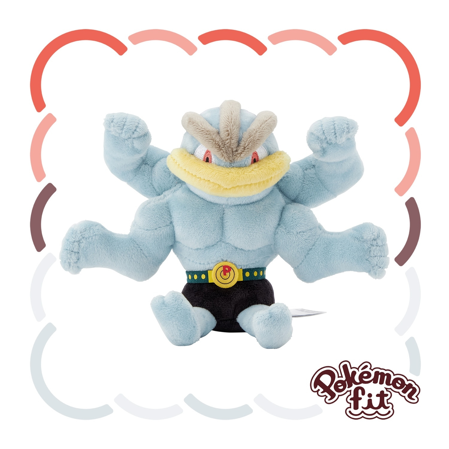 Pokémon Fit Machamp — Pelúcia Pokémon Center