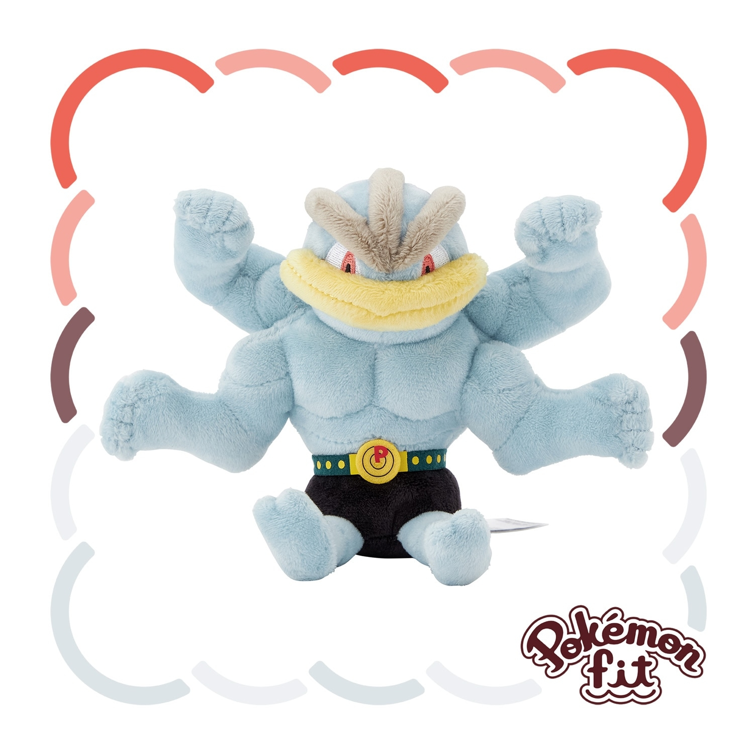 Pokémon Fit Machamp — Pelúcia Pokémon Center