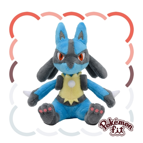 Pokémon Fit Lucario — Pelúcia Pokémon Center